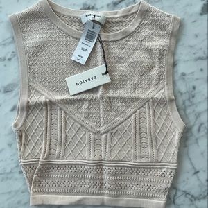 Aritzia Babaton Pink Crop Top- New with Tags